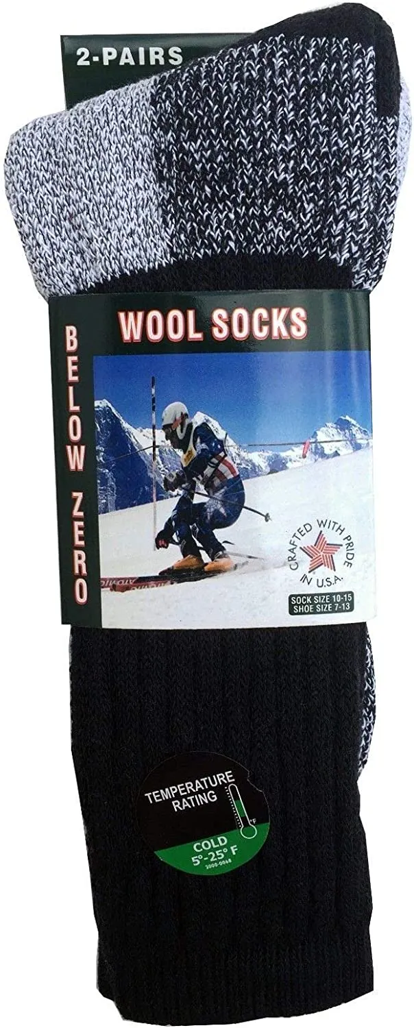 Marino Wool Socks Men 6 Pairs Premium Thermal Socks Insulated for Cold Weather Comfortable Warm Winter Socks